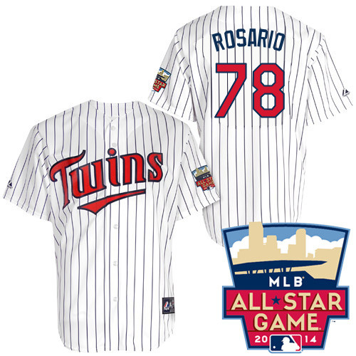 Eddie Rosario #78 Youth Baseball Jersey-Minnesota Twins Authentic 2014 ALL Star Home White Cool Base MLB Jersey